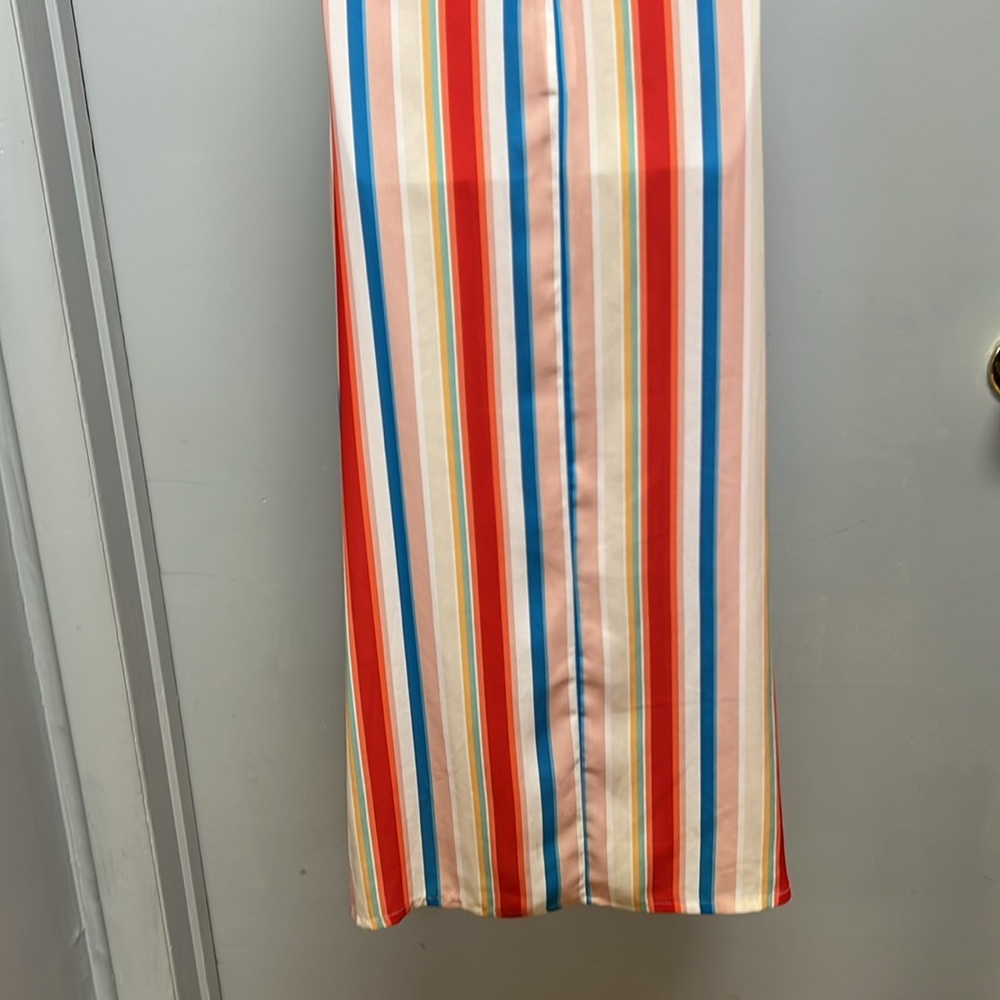 Showpo The Sound Of Sunset Rainbow Stripe 2 Piece Set Size 2 - Picture 9 of 10